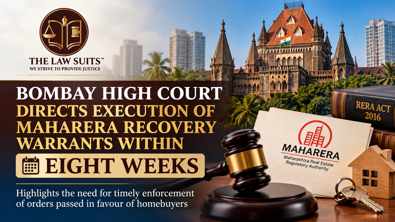 Bombay High Court directing execution of MahaRERA recovery warrants within eight weeks, highlighting homebuyer rights.